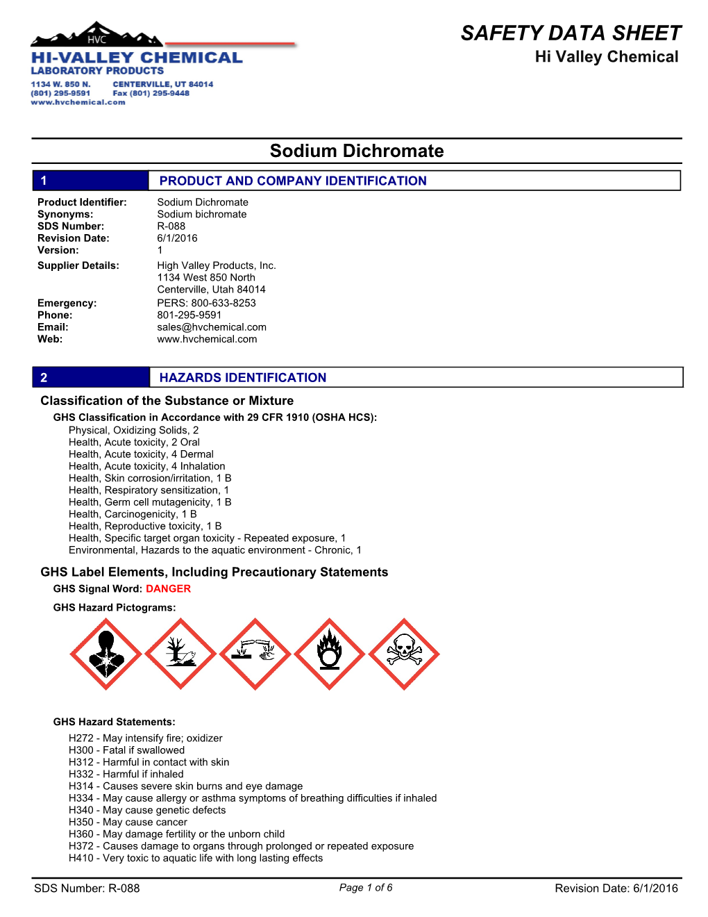 Sodium Dichromate