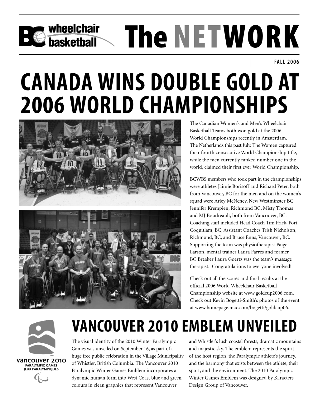 BCWBS Fall 2006 Newsletter 10/16/06 5:54 PM Page 1