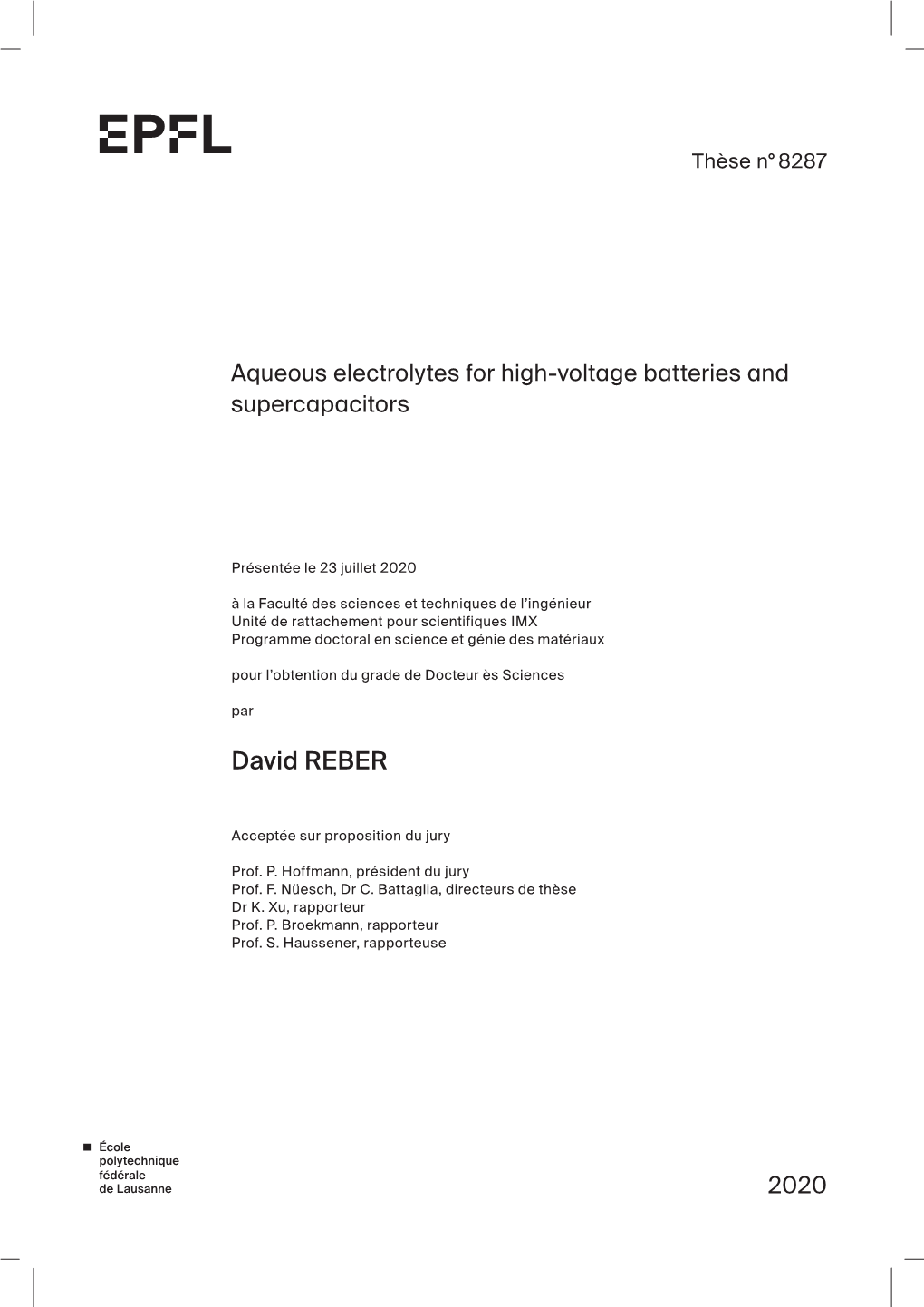 Aqueous Electrolytes for High-Voltage Batteries and Supercapacitors