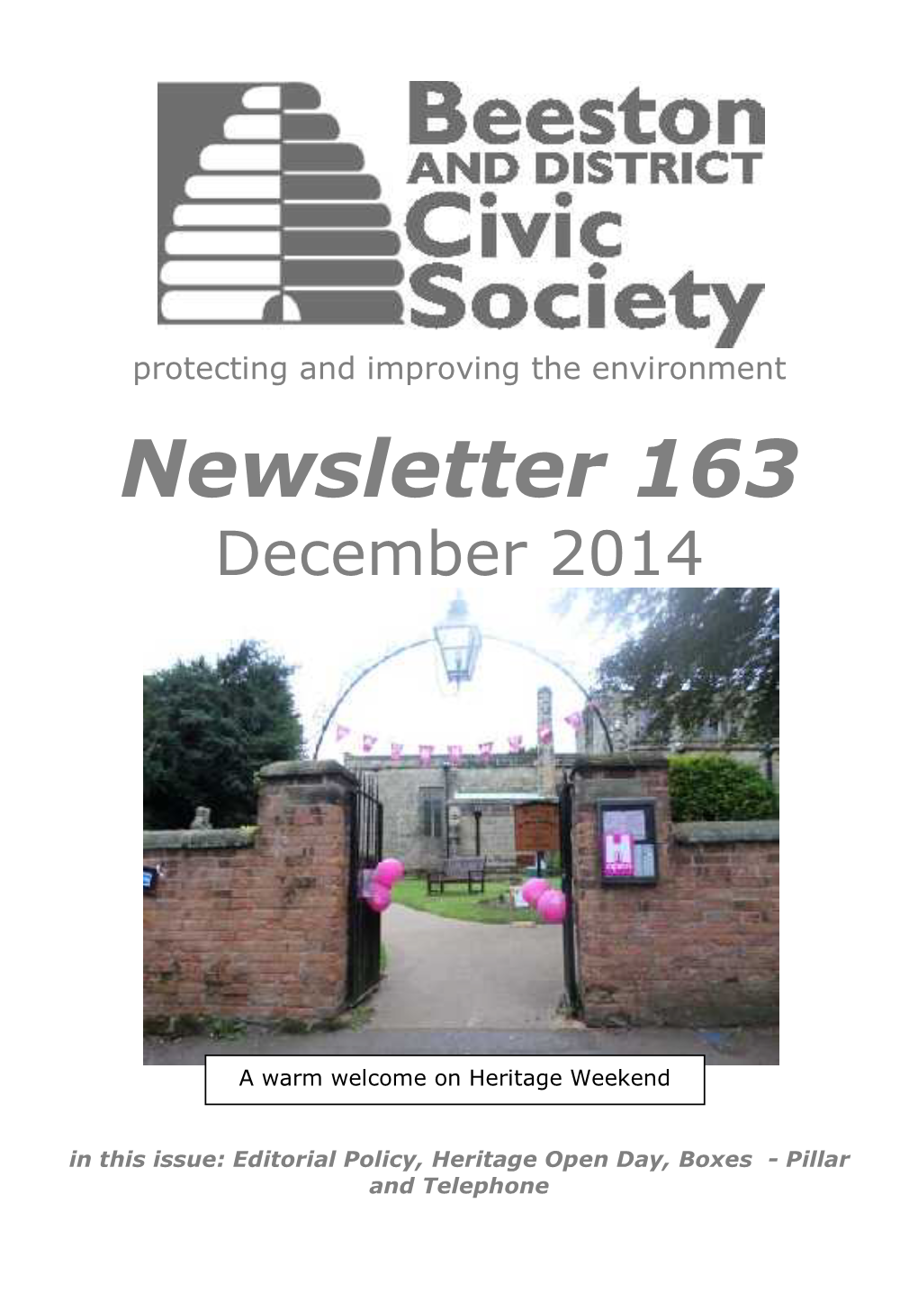 Newsletter 163 December 2014