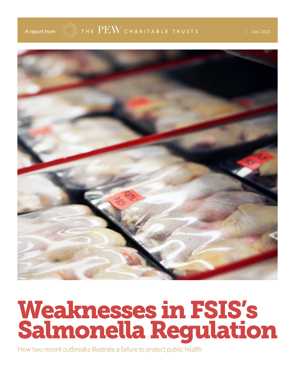 Weaknesses in FSIS's Salmonella Regulation