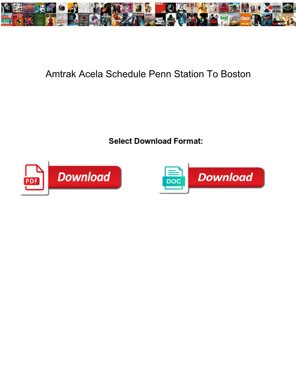 Amtrak Acela Schedule Penn Station to Boston