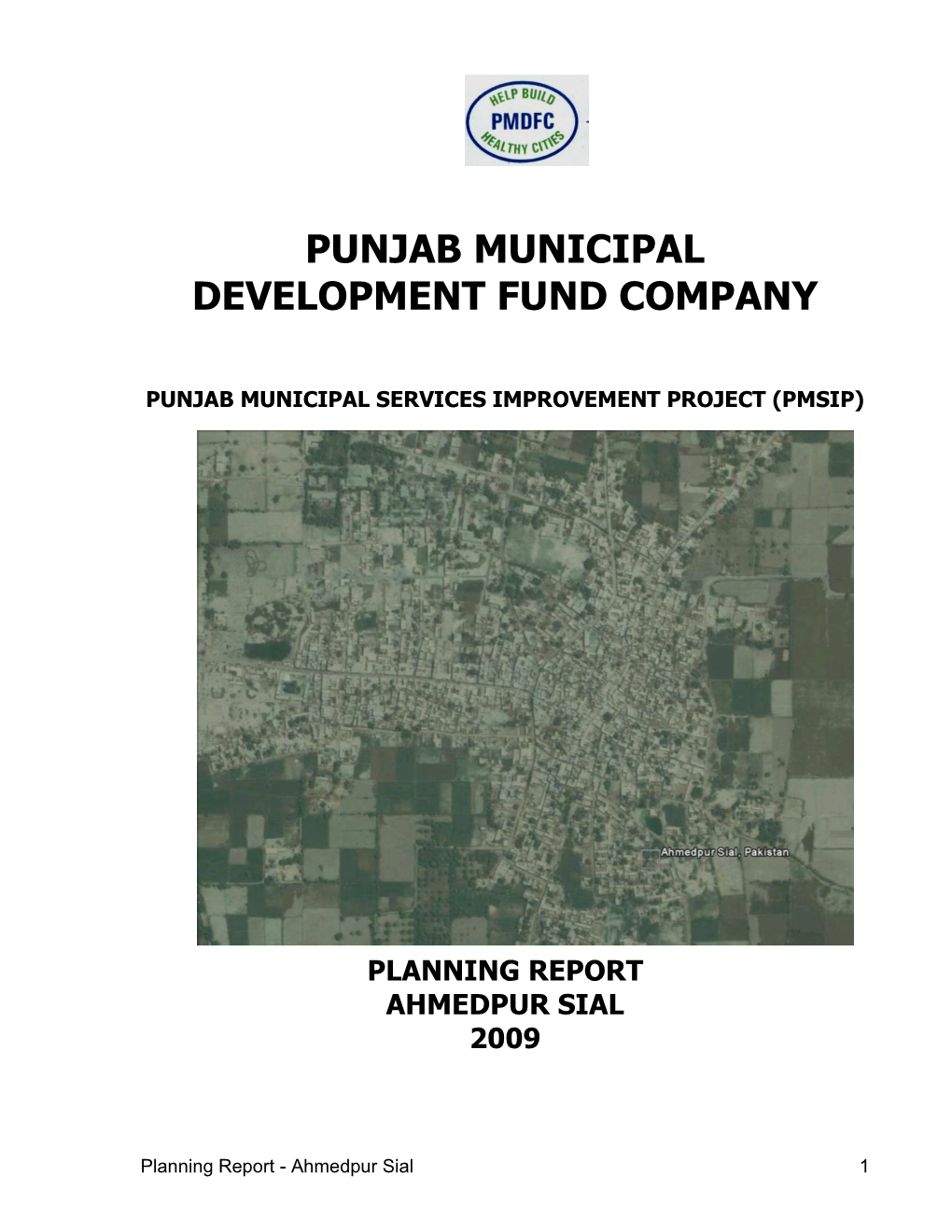 Planning Report Ahmedpur Sial 2009