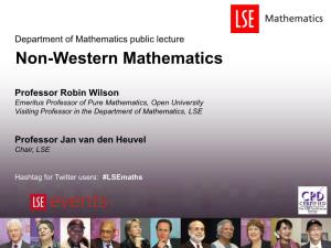 Non-Western Mathematics