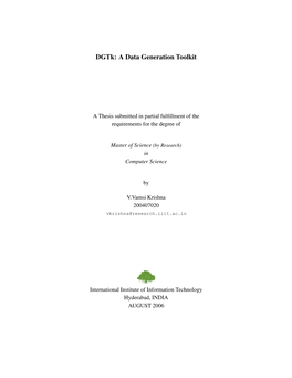 Thesis Submitted in Partial Fulﬁllment of the Requirements for the Degree Of