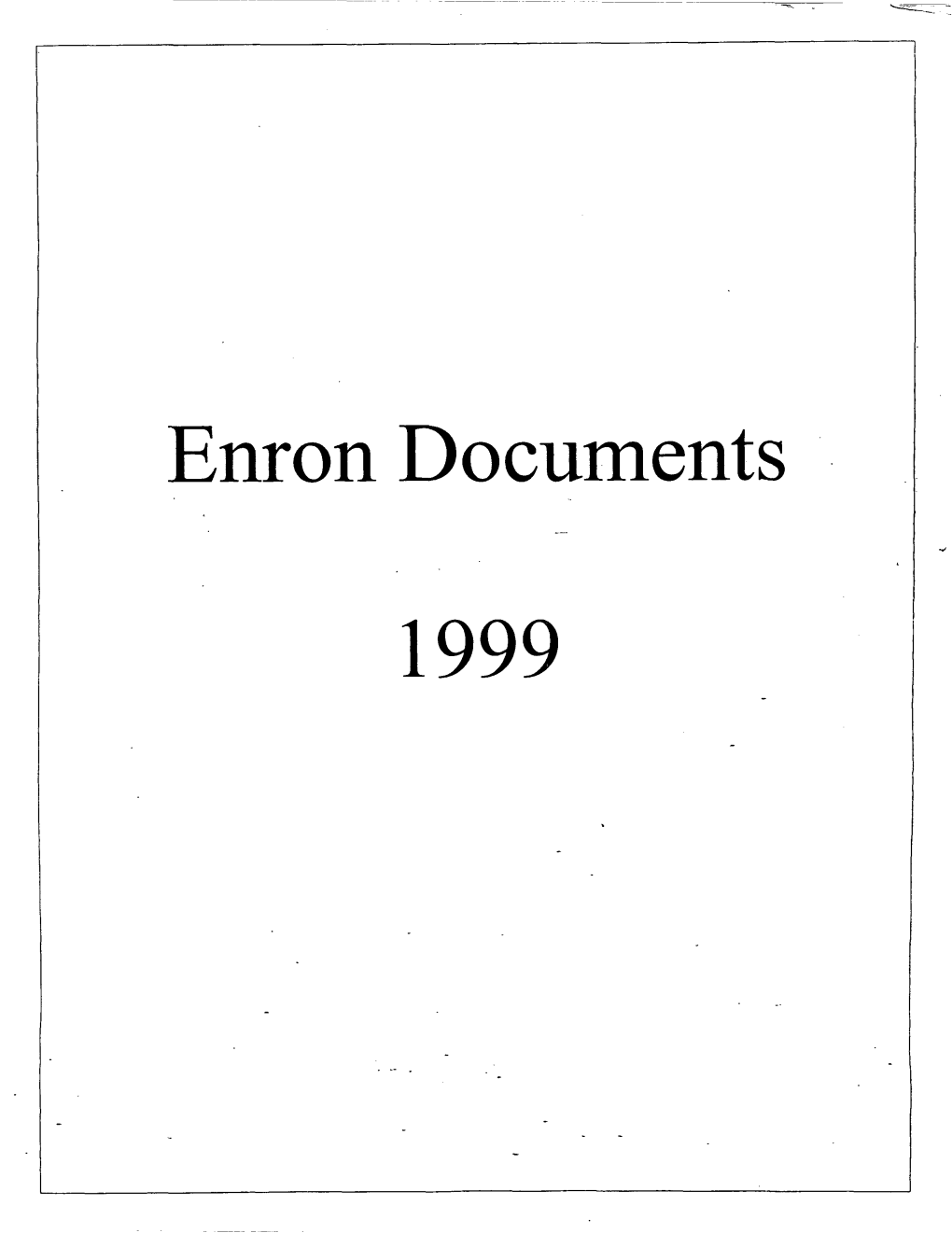 Documents Enron 1999