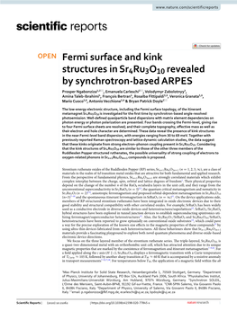 Fermi Surface and Kink Structures in Revealed by Synchrotron-Based