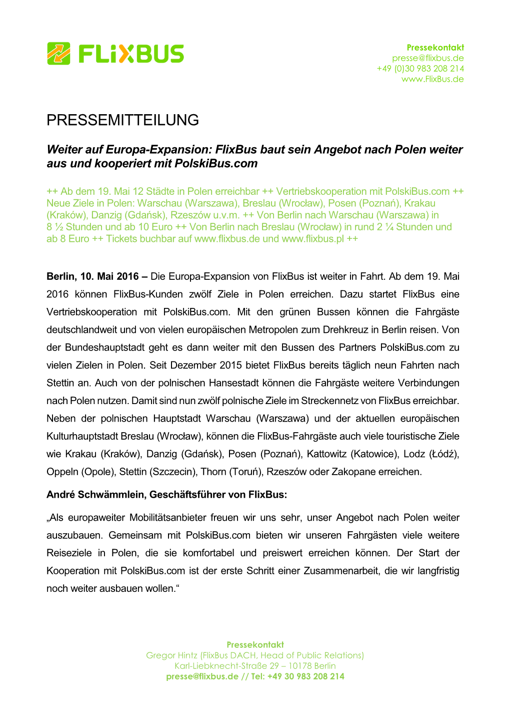 Pressemitteilung