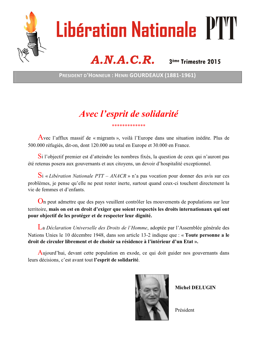 Journal De La Résistance ANACR