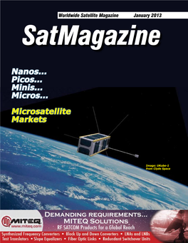 Nanos... Picos... Minis... Micros... Microsatellite Markets