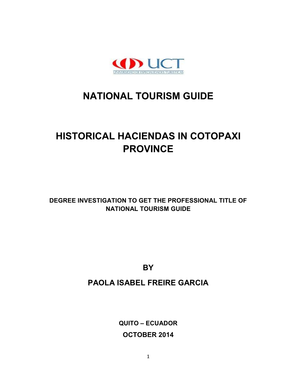 National Tourism Guide Historical Haciendas In