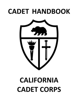 Cadet Handbook California Cadet Corps