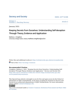 Understanding Self-Deception Through Theory, Evidence and Application