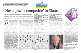 'Nostalgische Competitie' in Sittard
