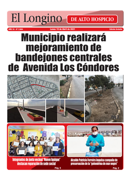 Municipio Realizará Mejoramiento De Bandejones Centrales De Avenida Los Cóndores