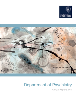 Department of Psychiatry Annual Report 2015 Contents PAGE