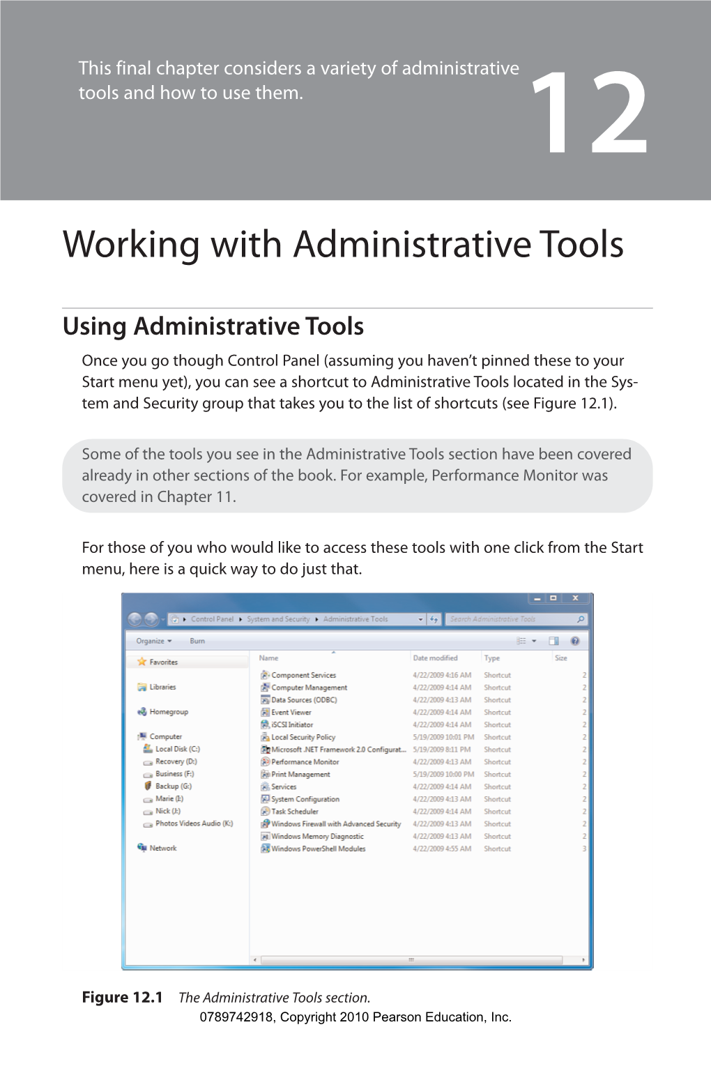Working with Administrative Tools