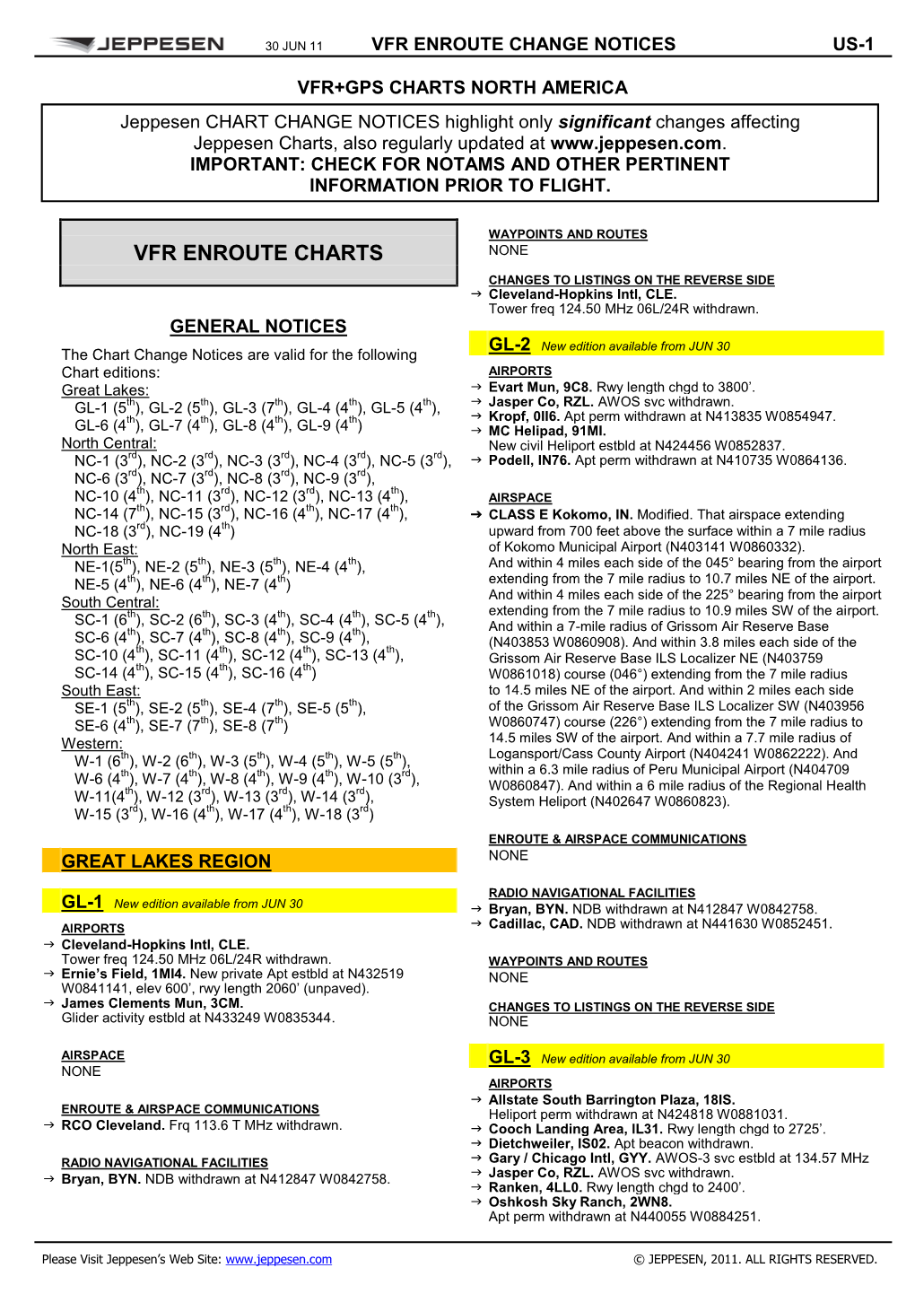 Vfr/Gps Chart Update