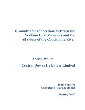 Groundwater Connections Between the Walloon Coal Measures and the Alluvium of the Condamine River