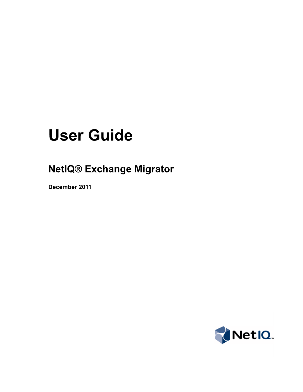 Netiq Exchange Migrator User Guide