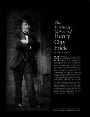 The Business Career of Henry Clay Frick