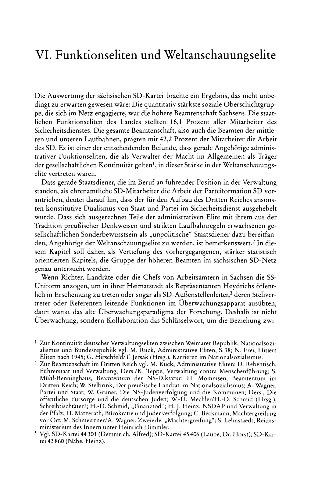 VI. Funktionseliten Und Weltanschauungselite