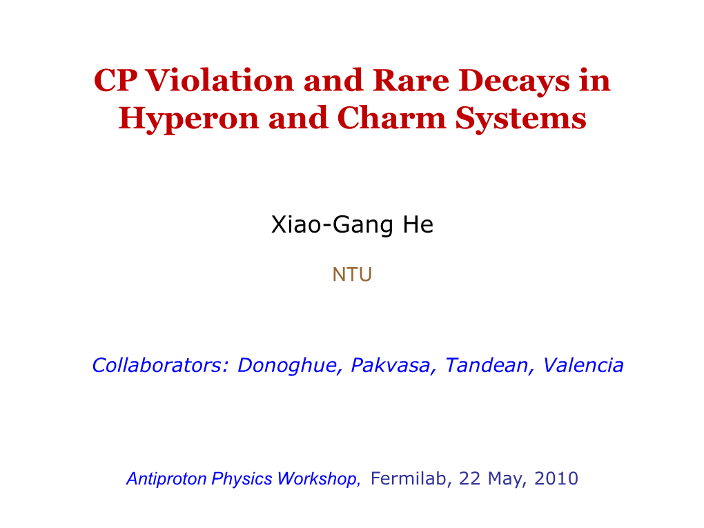 CP Violation and Rare Decays in Hyperon and Charm Systems