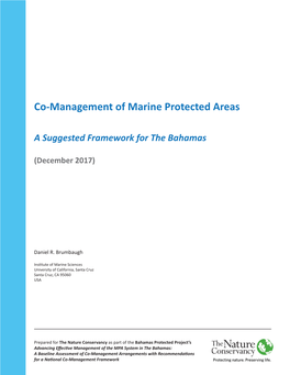 Co-Management of Marine Protected Areas
