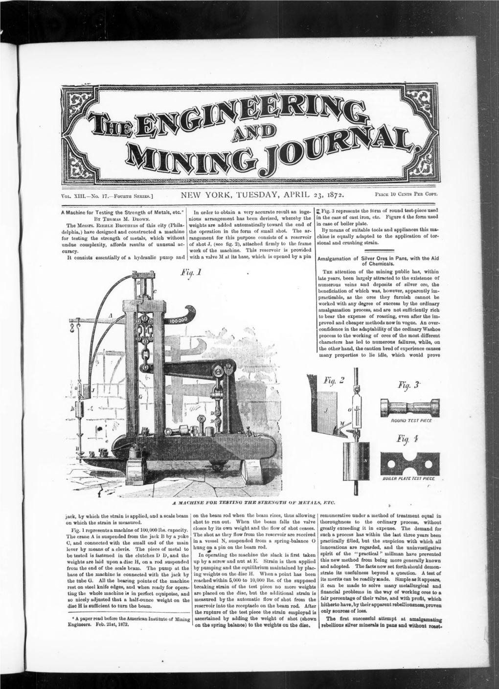 The Engineering and Mining Journal 1872-04-23