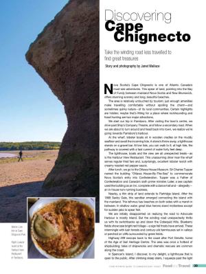 Discovering Cape Chignecto Take the Winding Road Less Travelled to Find Great Treasures Story and Photography by Janet Wallace