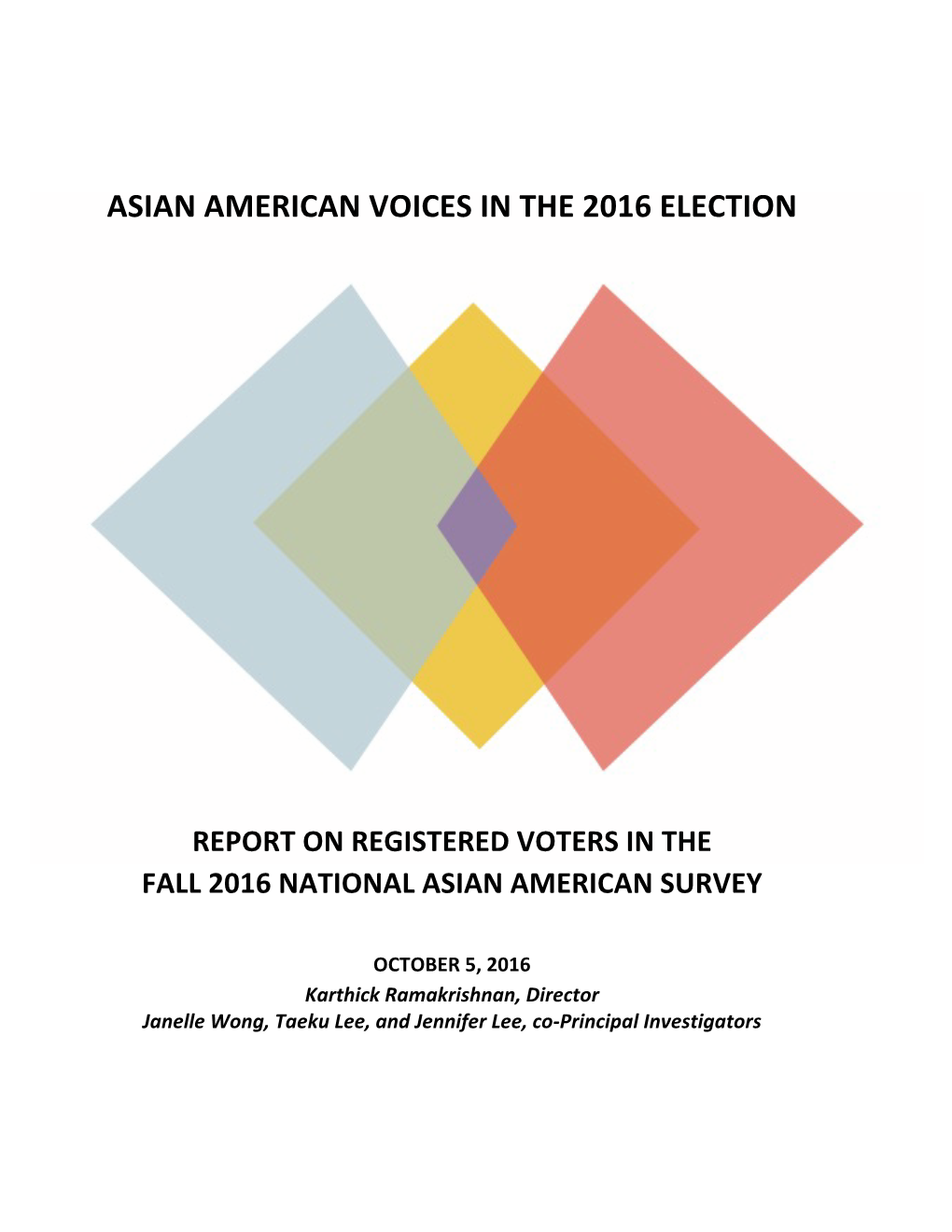 Asian American Voices in the 2016 Election