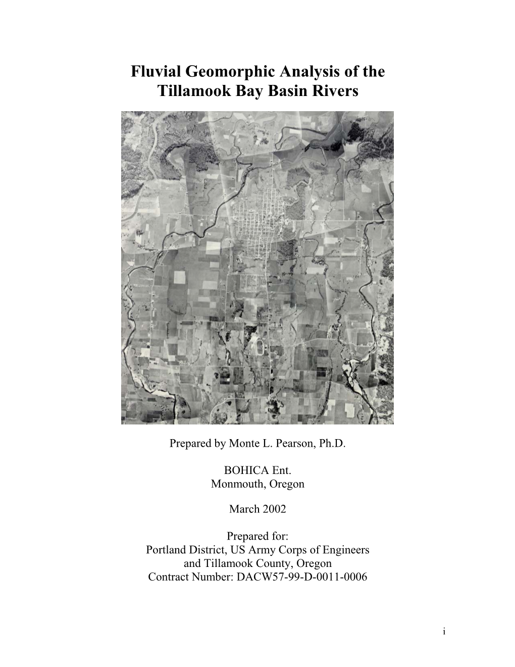 Fluvial Geomorphic Analysis of the Tillamook Bay Basin Rivers