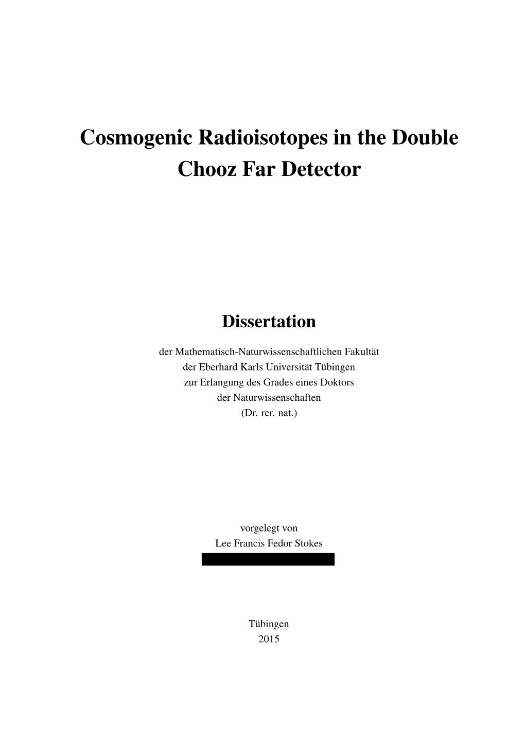 Cosmogenic Radioisotopes in the Double Chooz Far Detector