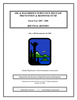 Oil & Hazardous Substance Release
