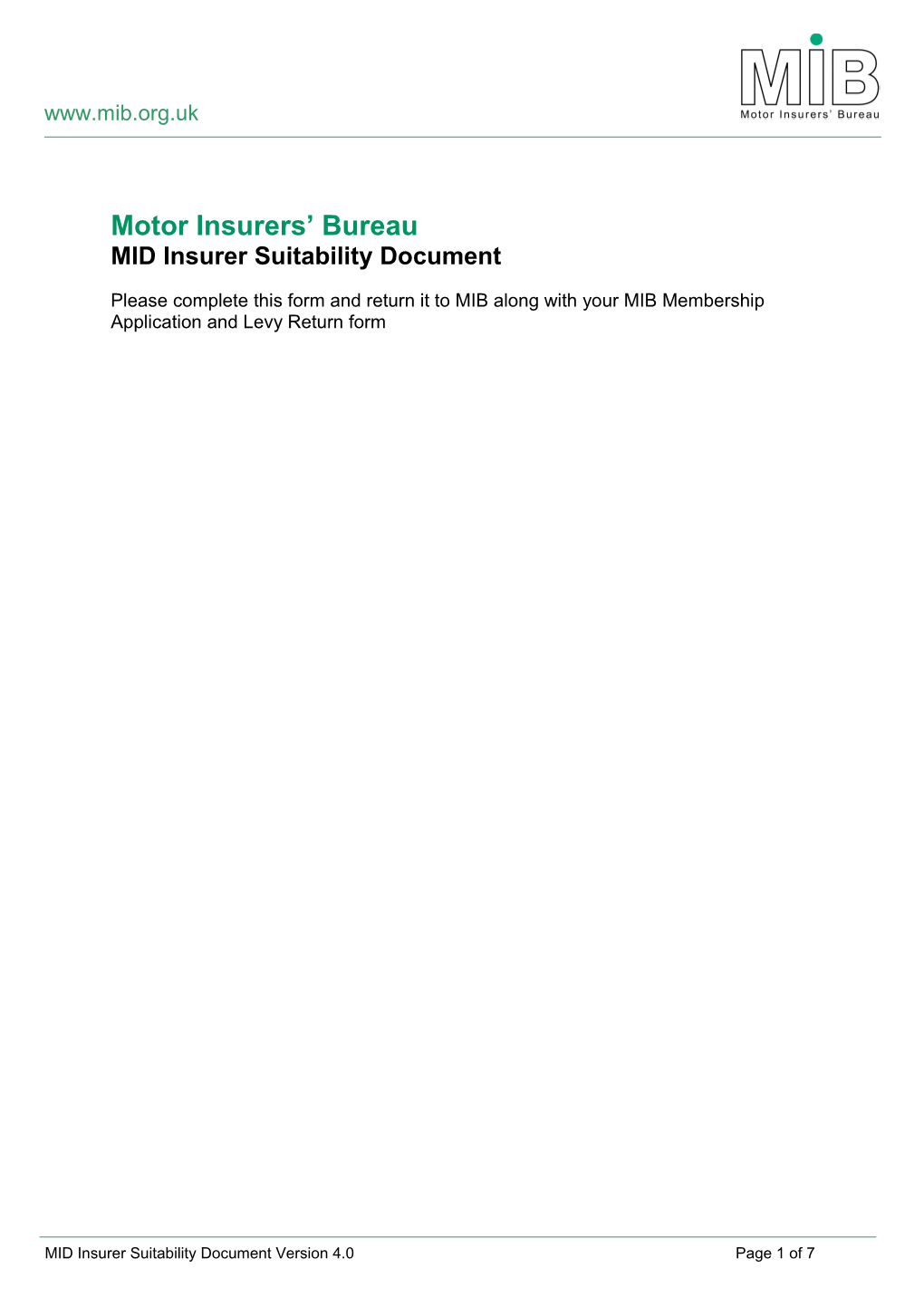 Motor Insurers Bureau