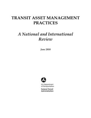 Transit Asset Management Practices