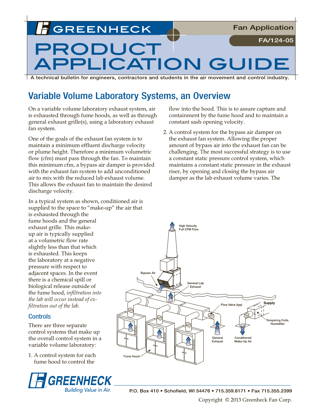 Variable Volume Laboratory Systems, an Overview