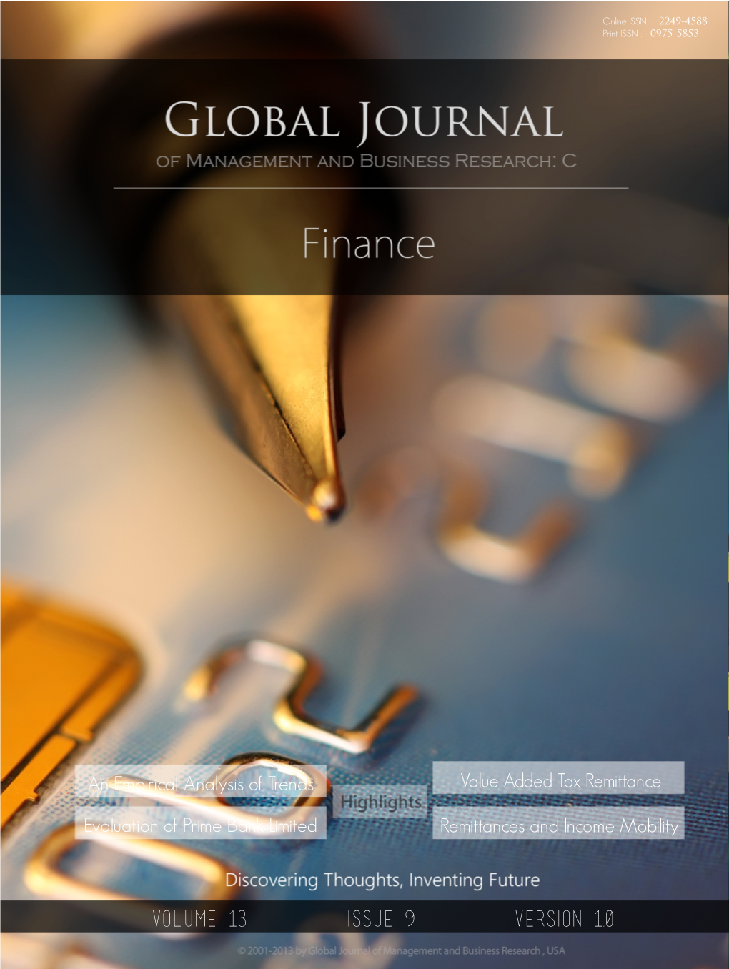 Global Journal of Management and Business Research : C Finance