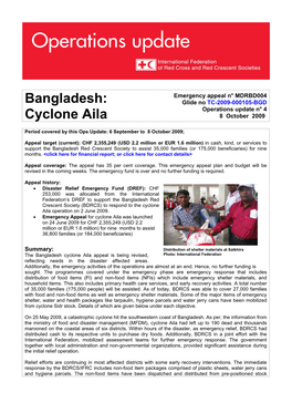 Bangladesh: Cyclone Aila