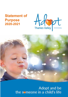 Adopt Thames Valley 2020-2021 Statement of Purpose 2018-19