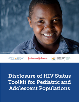 Disclosure of HIV Status Toolkit for Pediatric and Adolescent Populations