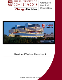 Resident/Fellow Handbook