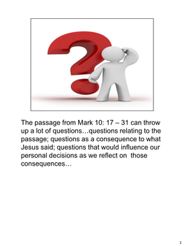 The Passage from Mark 10