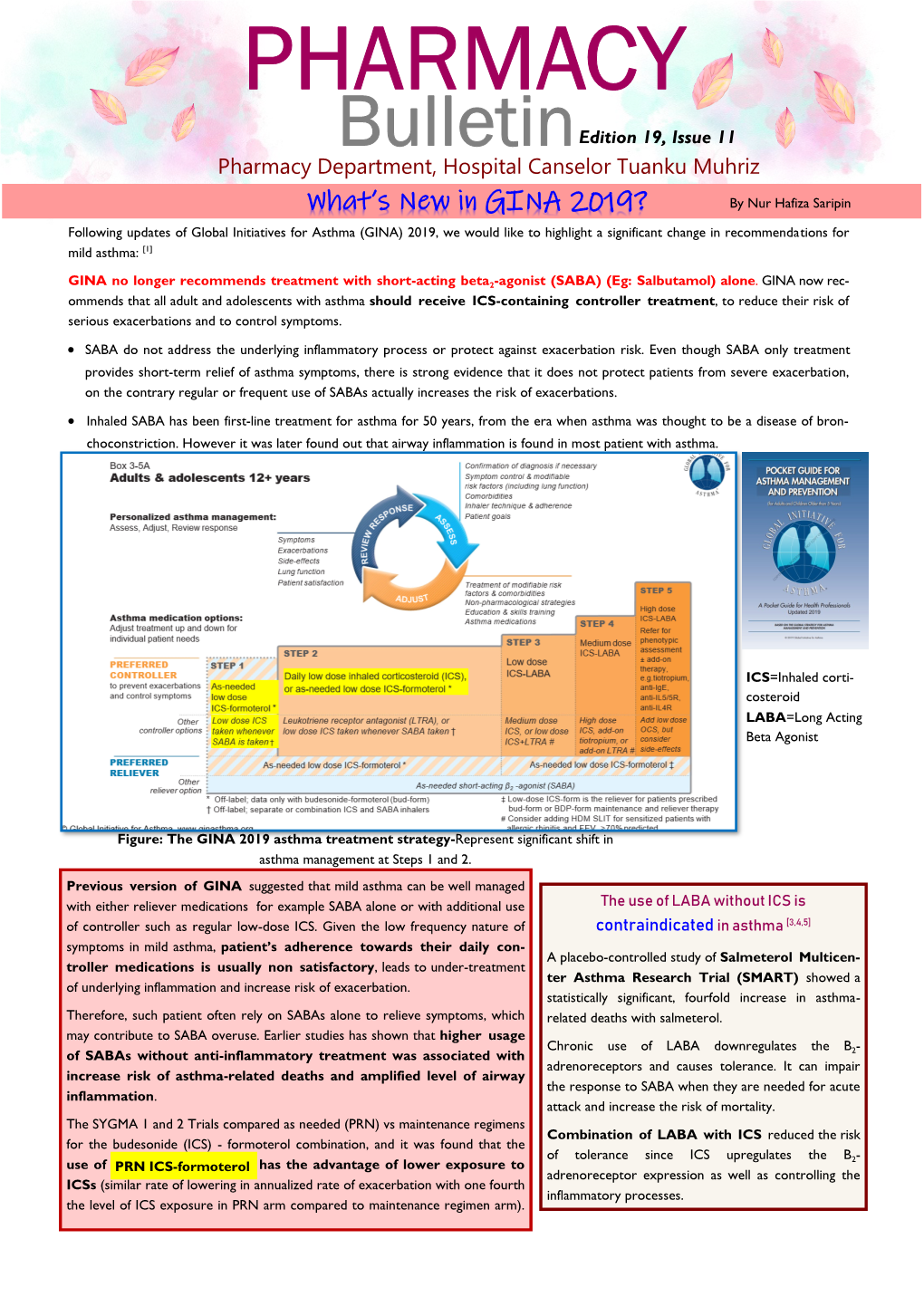 PHARMACY Bulletin Edition 19, Issue 11 Pharmacy Department, Hospital Canselor Tuanku Muhriz