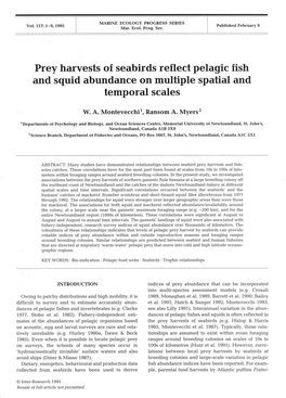 Prey Harvests of Seabirds Reflect Pelagic Fish and Squid Abundance on Multiple Spatial and Temporal Scales