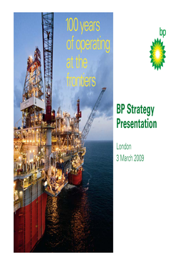 BP 2009 Strategy Presentation