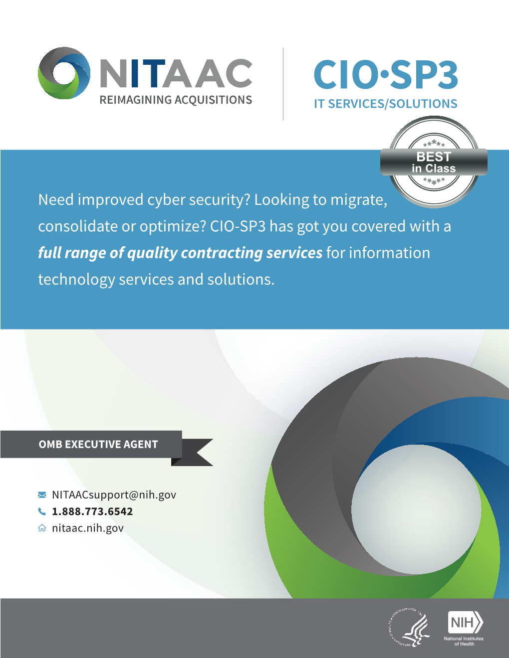 CIO-SP3 Has Got You Covered with a Full Range of Quality Contracting Services for Information Technology Services and Solutions