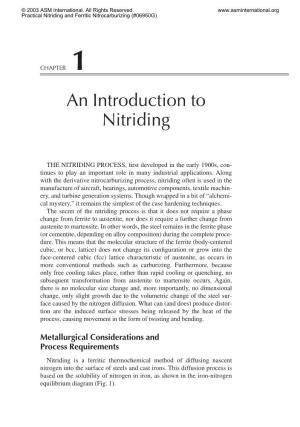 An Introduction to Nitriding
