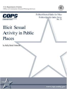 Illicit Sexual Activity in Public Places by Kelly Dedel Johnson