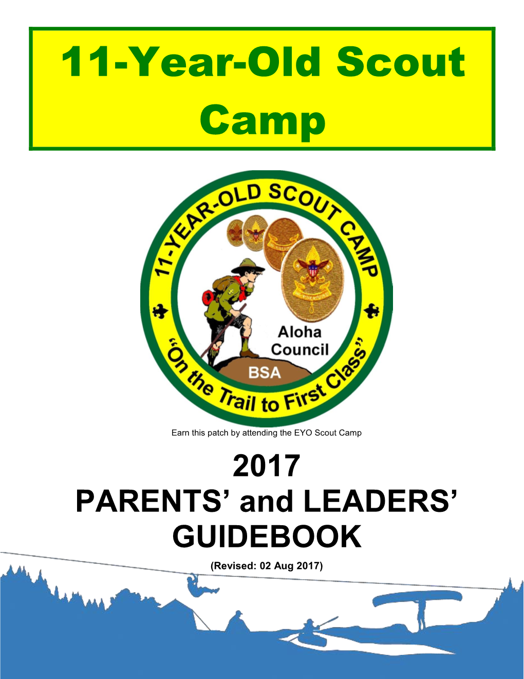 11-Year-Old Scout Camp